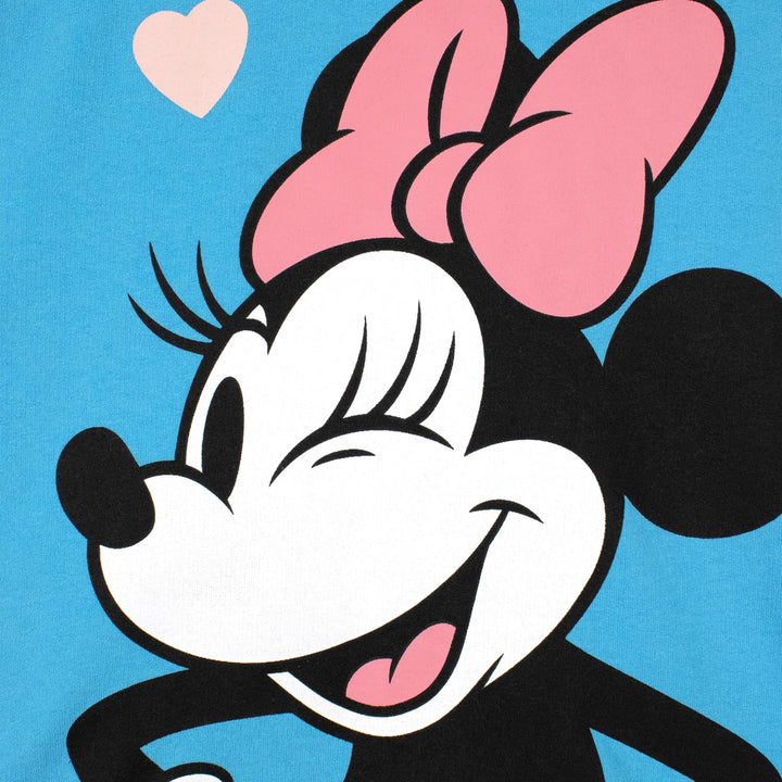 Disney Minnie Mouse Mädchen Hoodie | Sweatshirt Mädchen | Minni Maus Hoodie 134 Blau, 134 Blau