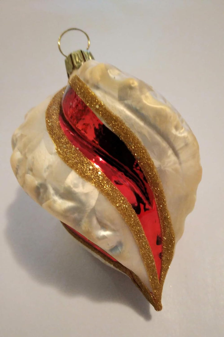Tradition - gedrehte Rillenform 4er Set Christbaumschmuck Hängende Ornamente Glas Weihnachtliche Dek