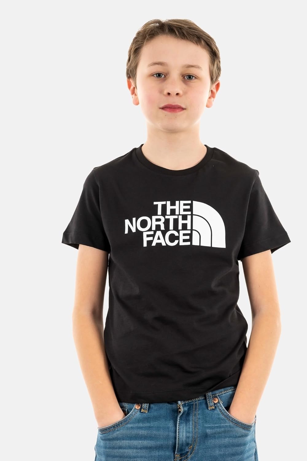 The North Face Jungen Easy T-Shirt 152 Tnf Black-tnf White, 152 Tnf Black-tnf White