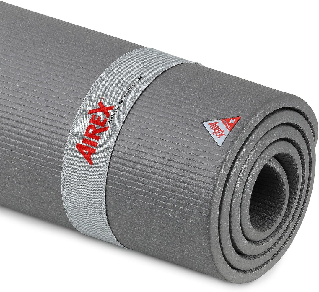 AIREX Coronella Gymnastikmatte Fitnessmatte Yoga Turn Sport Matte 200 cm grau