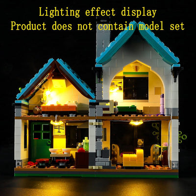 GEAMENT LED Licht-Set Kompatibel mit Lego Gemütliches Haus (Cozy House) - Beleuchtungsset für Creato