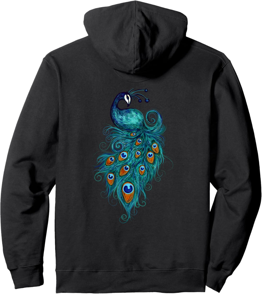 Peacock artistic peacocks Künstlerische Pfauen von Pullover Hoodie