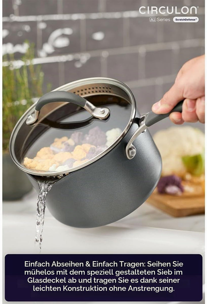 Circulon Scratch Defense Induction Hob Pan Set of 5 - Töpfe und Pfannen Set mit Extreme Non Stick, S