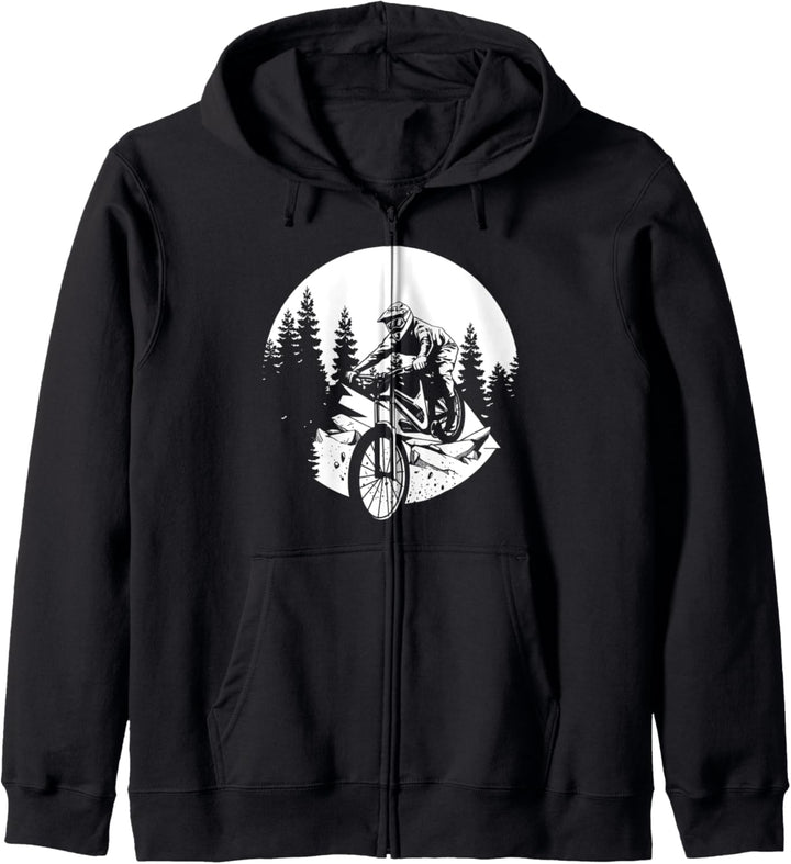 MTB Geschenk Kinder Fahrrad Mountainbike Downhill Kapuzenjacke