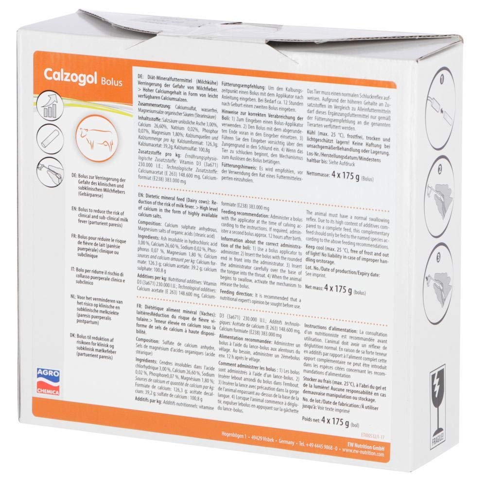 Kerbl Calzogol Bolus, Kalzium Bolus 4 Bolus/Packung