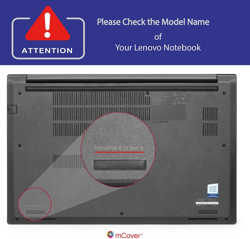 mCover Hülle nur kompatibel mit Lenovo ThinkPad E14 Gen 2 / 3 / 4 (mit AMD CPU) Serie Windows Comput