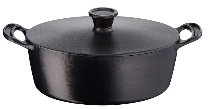Tefal Jamie Oliver, hochwertiger Kochtopf, Gusseisen, Induktion, oval, 30 x 22 cm 30 cm Kokotte-Schm