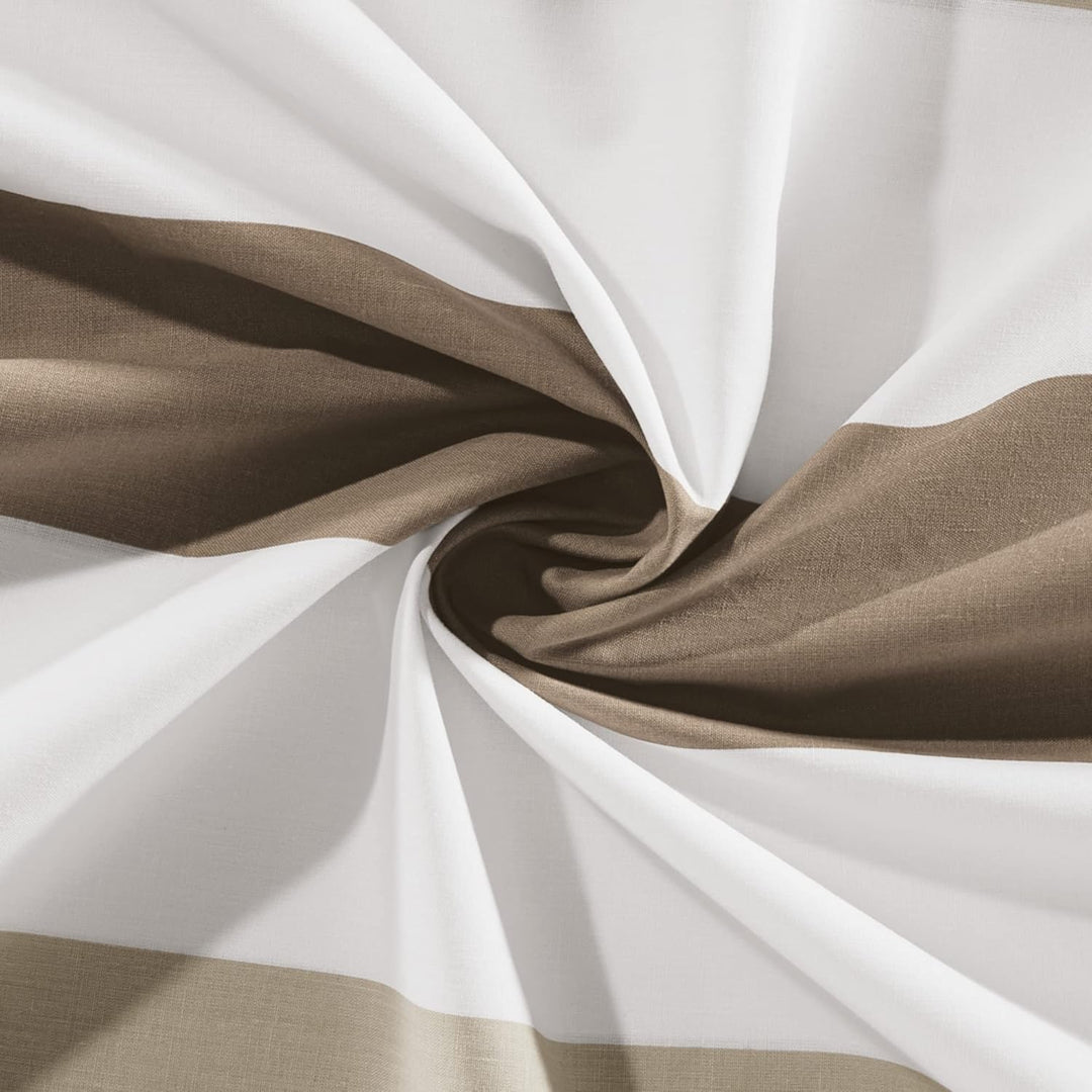 REDBEST Renforcé Bettwäsche-Set - mit Reissverschluss - atmungsaktiv, strapazierstark - Taupe-beige-