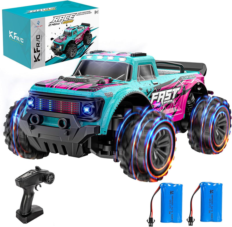 EVARY Ferngesteuertes Auto ab 3 4 5 6 8 Jahre Jungen Mädchen, 1:20Ferngesteuerter Monstertruck Ferng