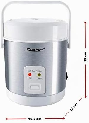 Steba Mini-Reiskocher RK 4 M | 0,9 Liter Volumen | Einfache"Ein-Knopf" Bedienung | Warmhaltefunktion