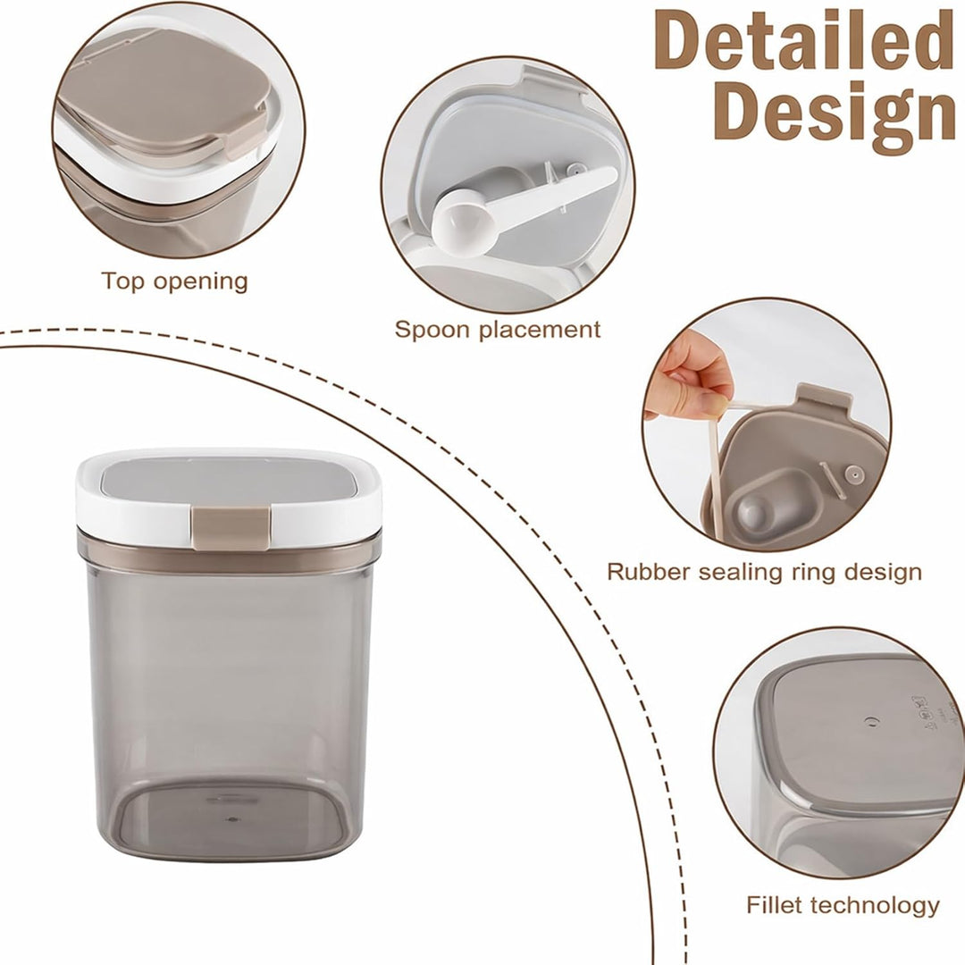 Kaffeedose Bohnen 1300ml Vorratsgläser mit Deckel Luftdicht Behälter Kaffeepads Dose zur Aufbewahrun