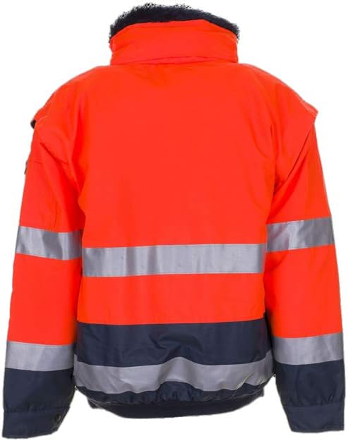 Planam Grösse XXL Herren Warn-/Wetterschutz Comfortjacke 2-farbig orange marine Modell 2046