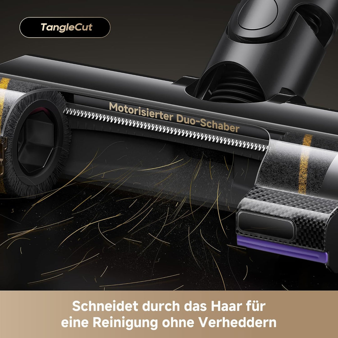 dreame V20 Pro-A Kabelloser Staubsauger, Kantenreinigung 0 mm, ohne Verheddern, für Hartböden und Te