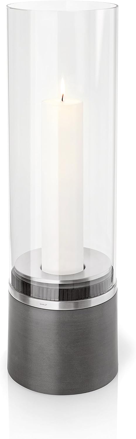 Blomus 65275 Windlicht mit Kerze, Piedra, Höhe 60 cm Höhe: 60 cm, Höhe: 60 cm