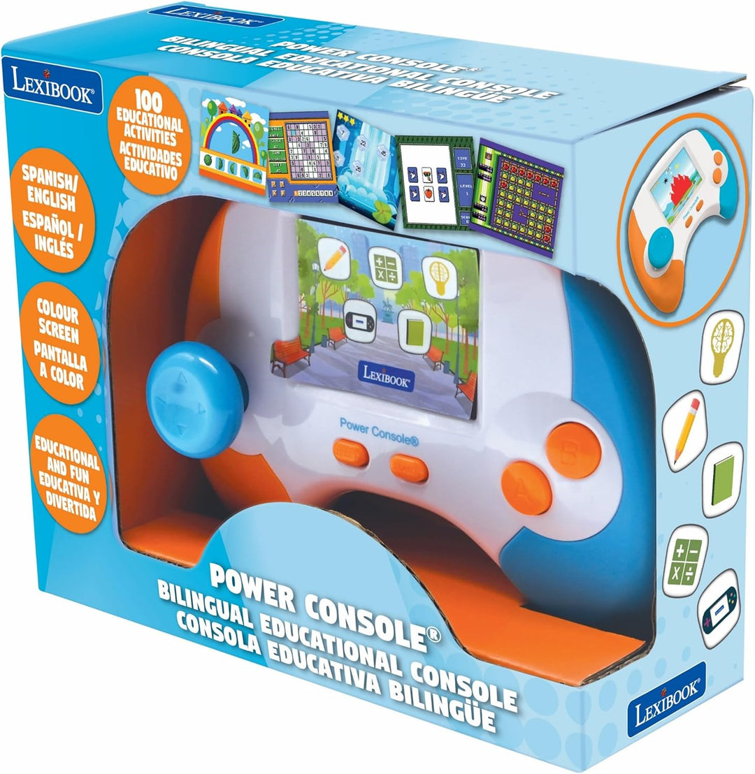 Lexibook, Power Console® JCG100i2 zweisprachige Lernspielkonsole mit 100 Aktivitäten, Englisch/Spani