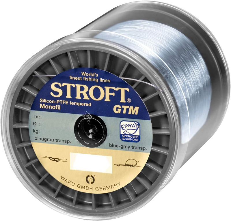 STROFT GTM 1000 m Monofile Angelschnur 0.08 mm bis 0.60 mm Blaugrau transparent 0,050mm-0,5kg, 0,050