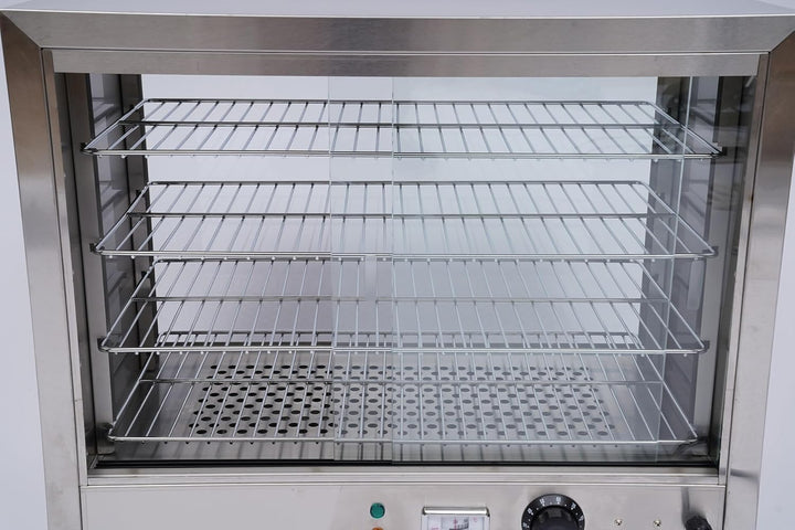 Warmhaltevitrine SpeisenwäRmer 4Etagen Warmhaltetheke Aufsatzvitrine SnackwäRmer Kommerzielles Heiss