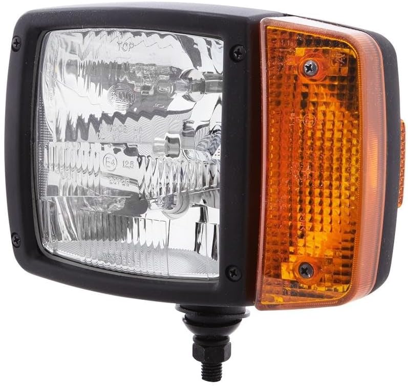 HELLA - Hauptscheinwerfer - 12V - Anbau - Lichtscheibenfarbe: gelb - Stecker: AMP - links - 1SA 996