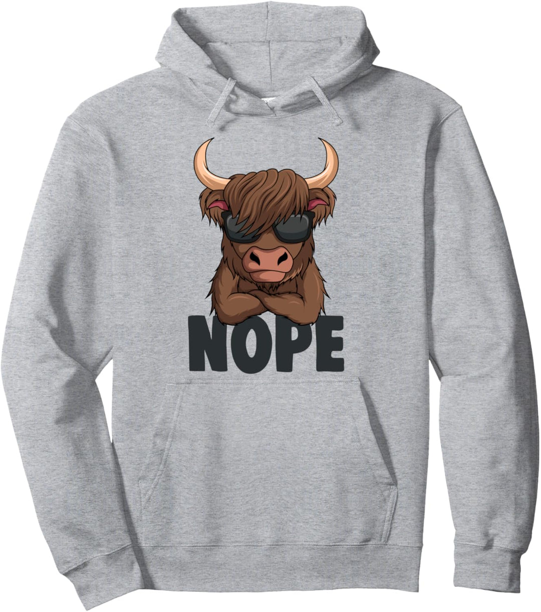 Schottisches Hochlandrind Kuh Pullover Hoodie