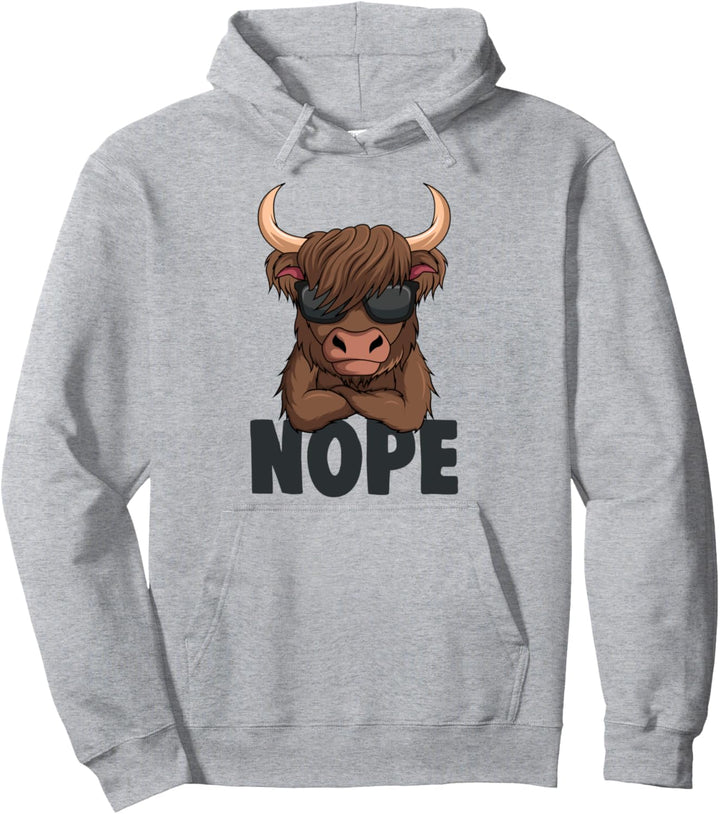 Schottisches Hochlandrind Kuh Pullover Hoodie