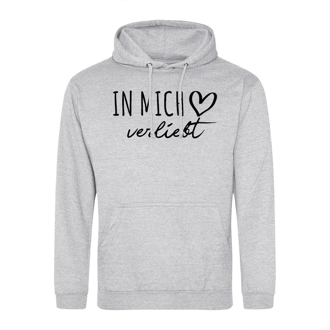 huuraa Unisex Hoodie In Mich verliebt Pullover Vegan Grösse S-3XL mit Motiv für die tollsten Mensche