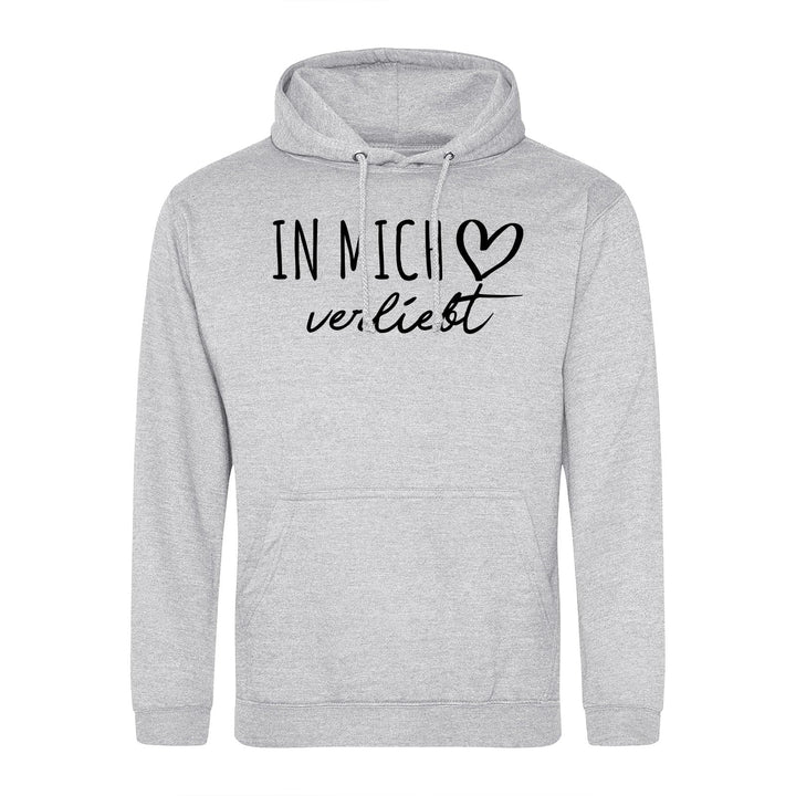huuraa Unisex Hoodie In Mich verliebt Pullover Vegan Grösse S-3XL mit Motiv für die tollsten Mensche