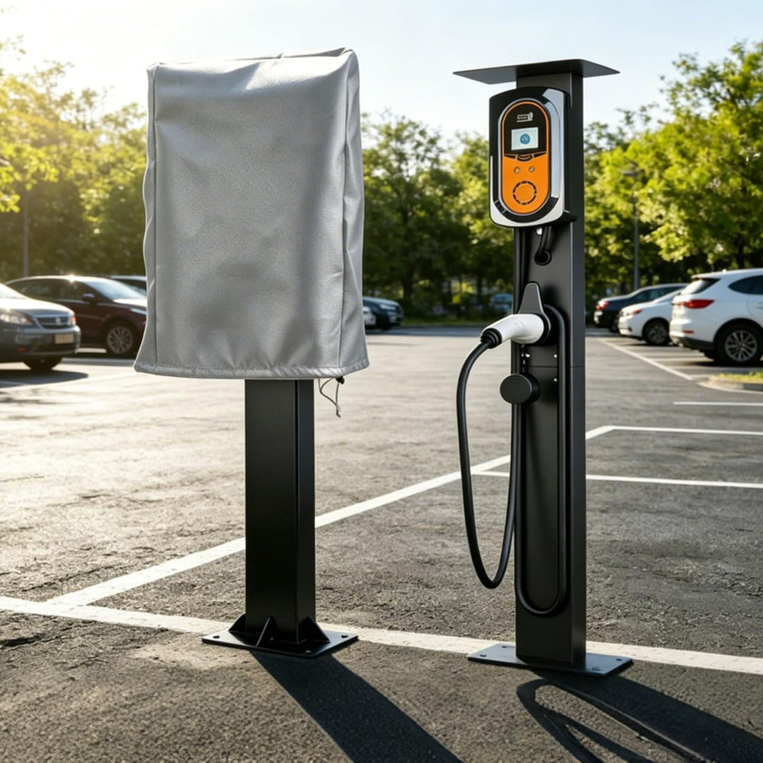 Wallbox Wetterschutzdach für E-Auto-Ladestation, Outdoor-wasserdichte staubdichte regendichte Ladesc