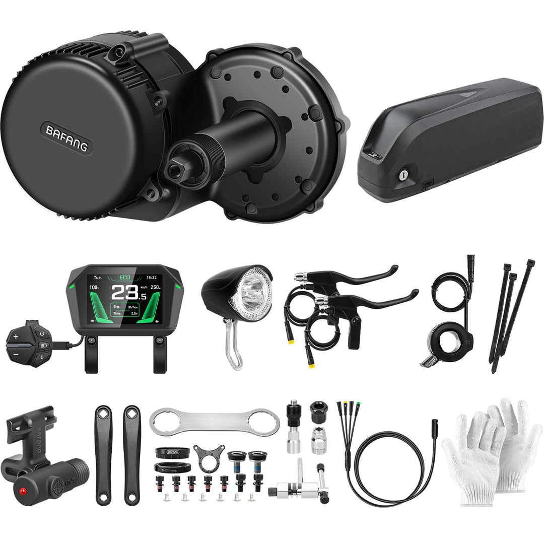 BAFANG Mittelmotor 250W/350W/500W/750W/1000W mit 13/15/20/22,4 Ah Akku, eBike Umrüstsatz with eBike