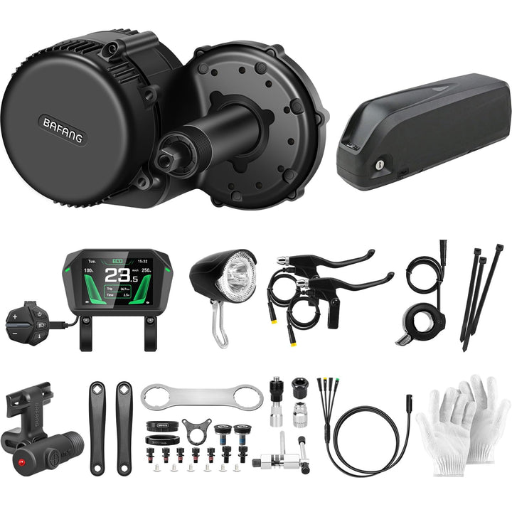 BAFANG Mittelmotor 250W/350W/500W/750W/1000W mit 13/15/20/22,4 Ah Akku, eBike Umrüstsatz with eBike