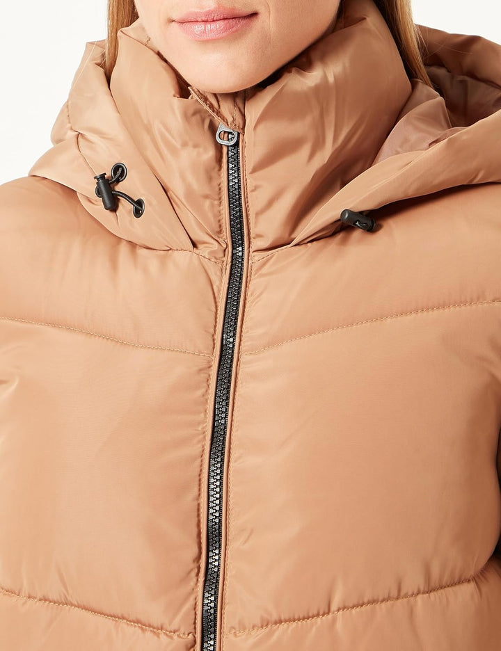 VERO MODA Damen Vmhalsey Coat Boos Mantel S Tigers Eye, S Tigers Eye