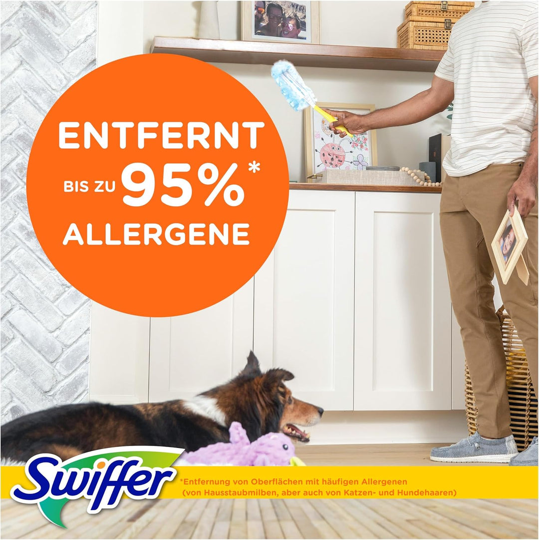 Swiffer Staubmagnet 3x18 Nachfülltücher, Fängt Und Schliesst 3-mal Mehr Staub Und Haare Ein Als Herk