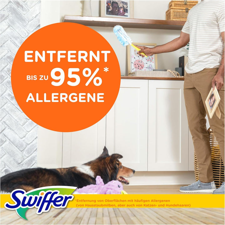 Swiffer Staubmagnet 3x18 Nachfülltücher, Fängt Und Schliesst 3-mal Mehr Staub Und Haare Ein Als Herk