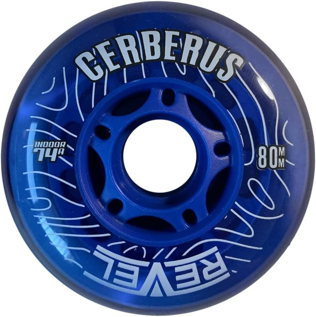 Alkali Revel Blue Indoor X-Soft 74A Roller Inline Hockeyrollen 76mm, 76mm