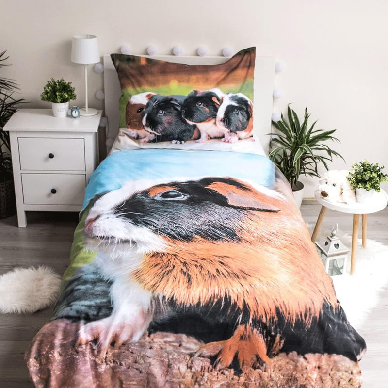 Jerry Fabrics Kinder Jugend Bettwäsche mit Wendemotiv Meerschweinchen Guinea Pig Haustier, Bettdecke