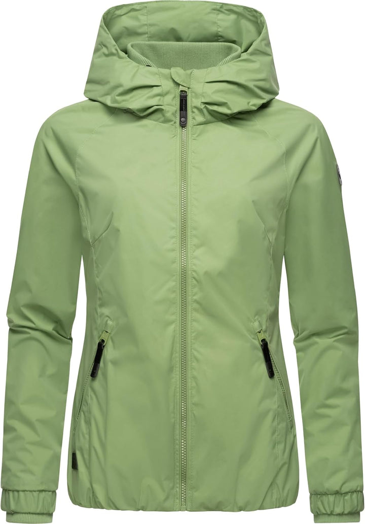 Ragwear Damen wasserdichte Übergangsjacke leichte Jacke kurz mit Kapuze Dizzie Intl XS-6XL 3XL Light