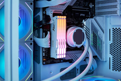 Kingston Fury Beast Weiss RGB Expo 64GB 5600MT/s DDR5 CL36 DIMM Desktop Gaming Speicher kit mit 2 -