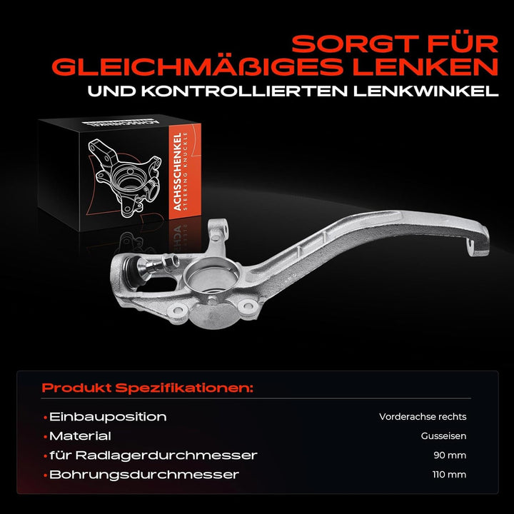 Frankberg Achsschenkel Radaufhängung Vorne Rechts Kompatibel mit M-Klasse W164 ML280 300 320 350 CDI
