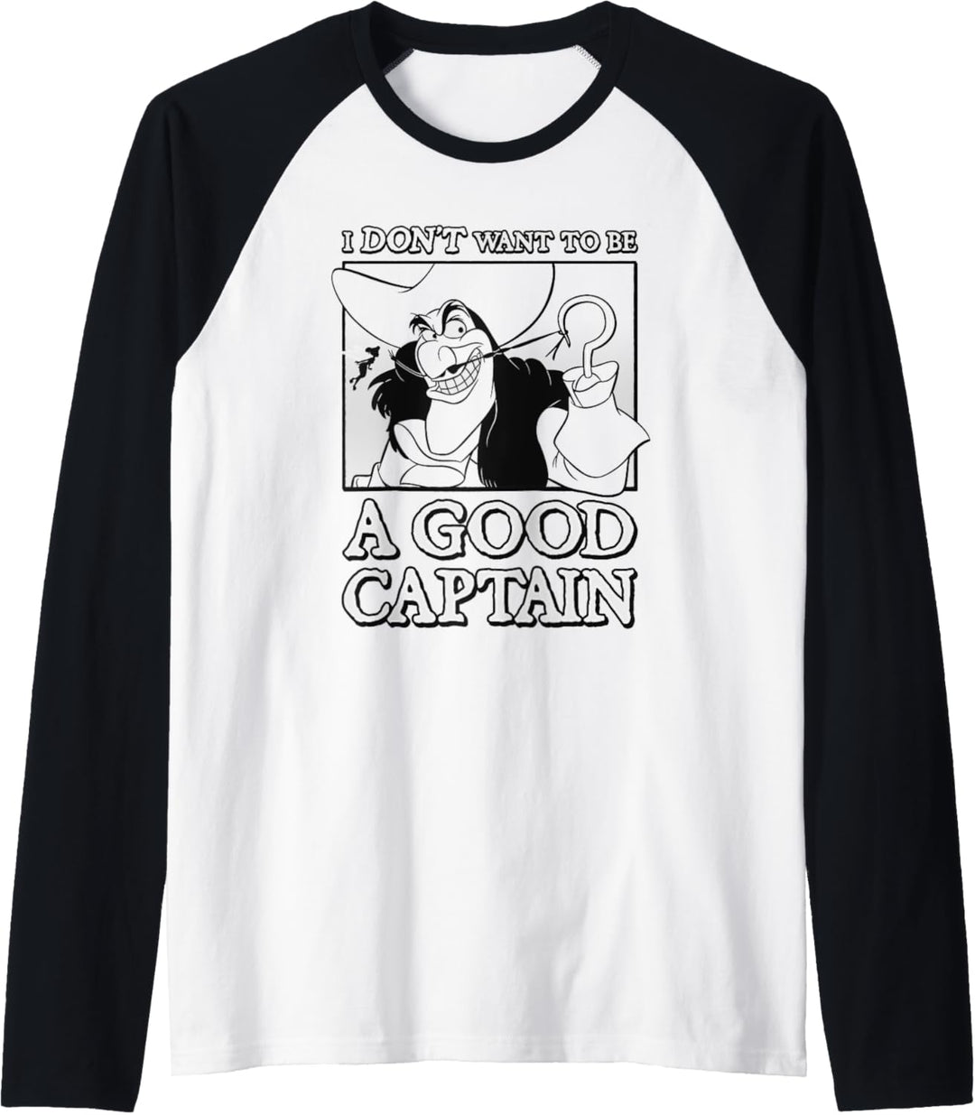 Disney Peter Pan Captain Hook Bad Captain Raglan