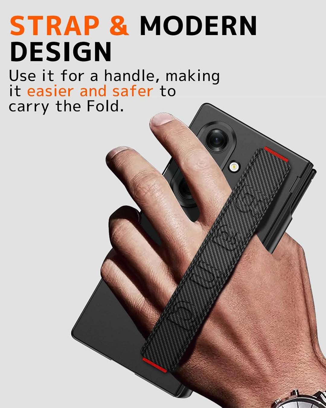 NINKI für Samsung Galaxy Z Fold 7 band Hülle Kohlefaser mit S Stylus,MAGNETIC Scharnierschutz Schutz
