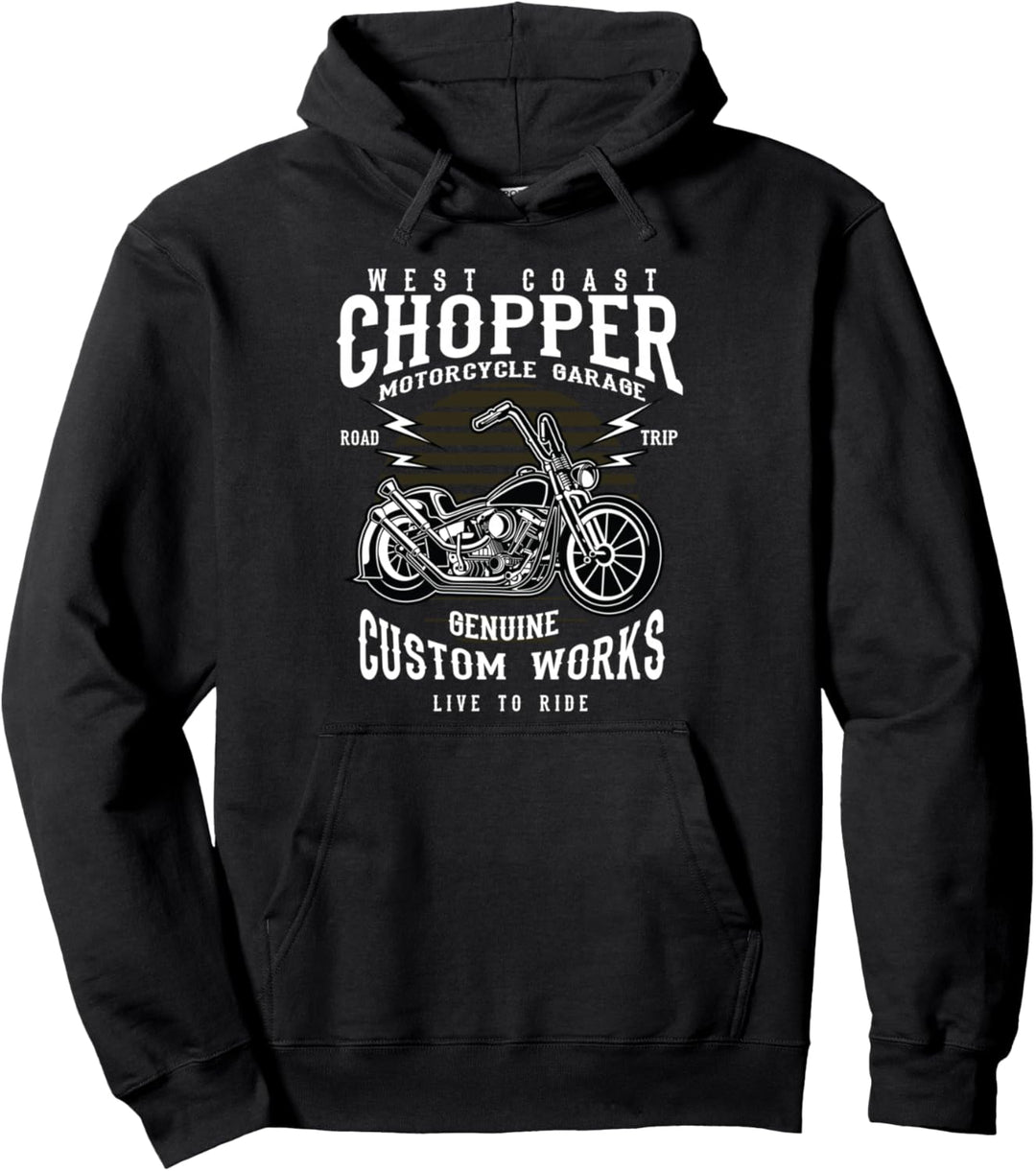 Custombike Custom Bikes Fahrrad Motorräder Oldschool Chopper Pullover Hoodie