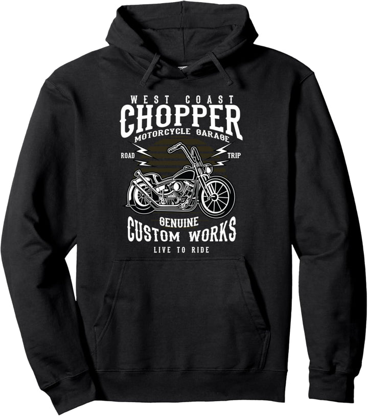 Custombike Custom Bikes Fahrrad Motorräder Oldschool Chopper Pullover Hoodie