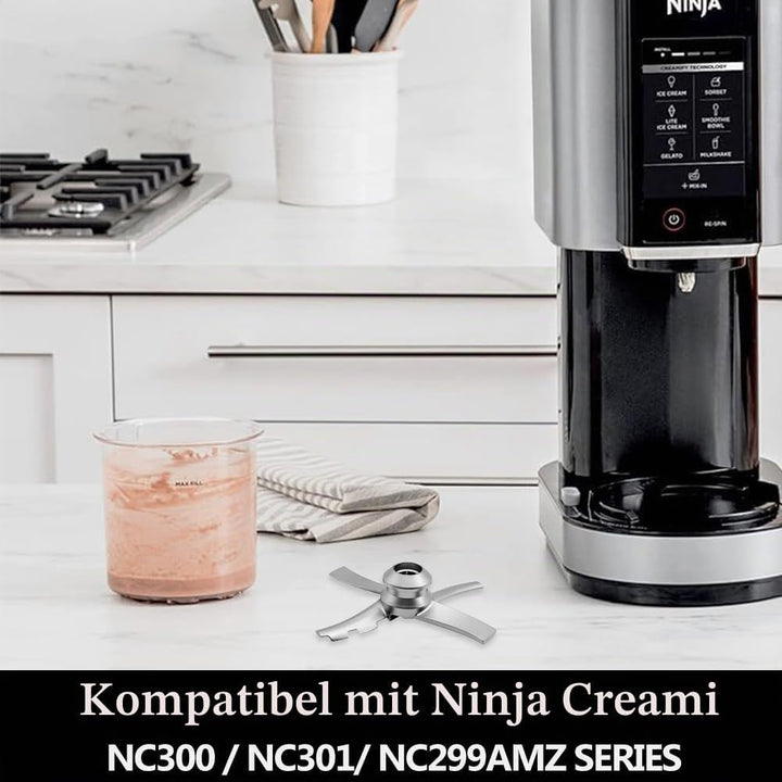 Klinge Ersatzteile Kompatibel mit Ninja CREAMi Eismaschine Dessertmaschine NC300EU, Paddel Ersatzmes