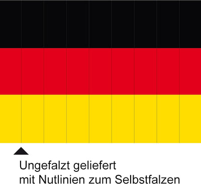 TATMOTIVE Klatschpappen - Fanklatschen - Klatschfächer Deutschland -10 Stück