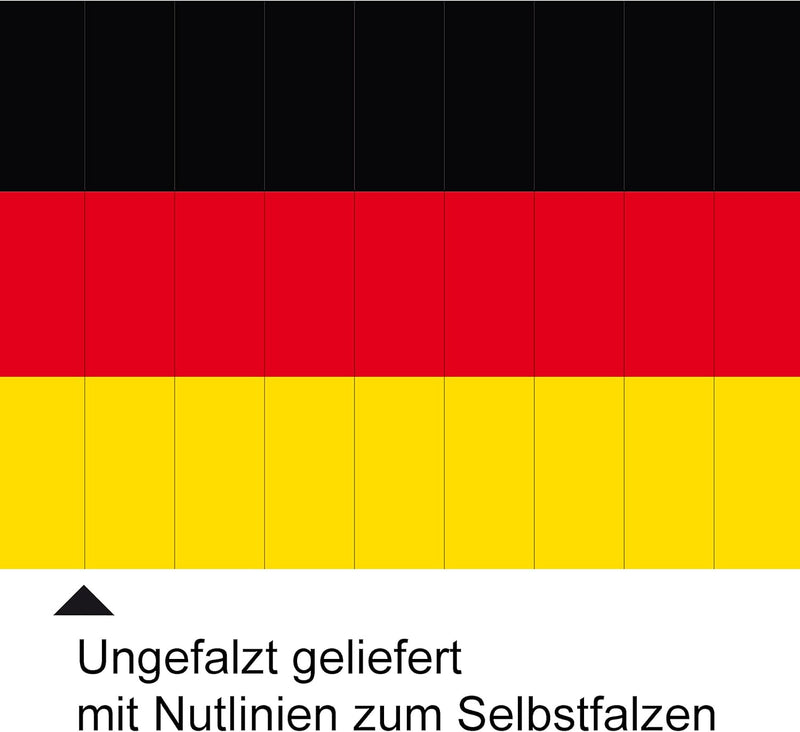 TATMOTIVE Klatschpappen - Fanklatschen - Klatschfächer Deutschland -10 Stück