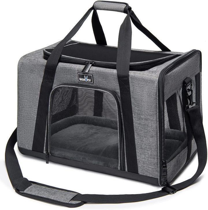 Wakytu Hund Reisetasche Flugzeug Transportbox für Katze Hund Transporttasche für Haustiere Faltbare