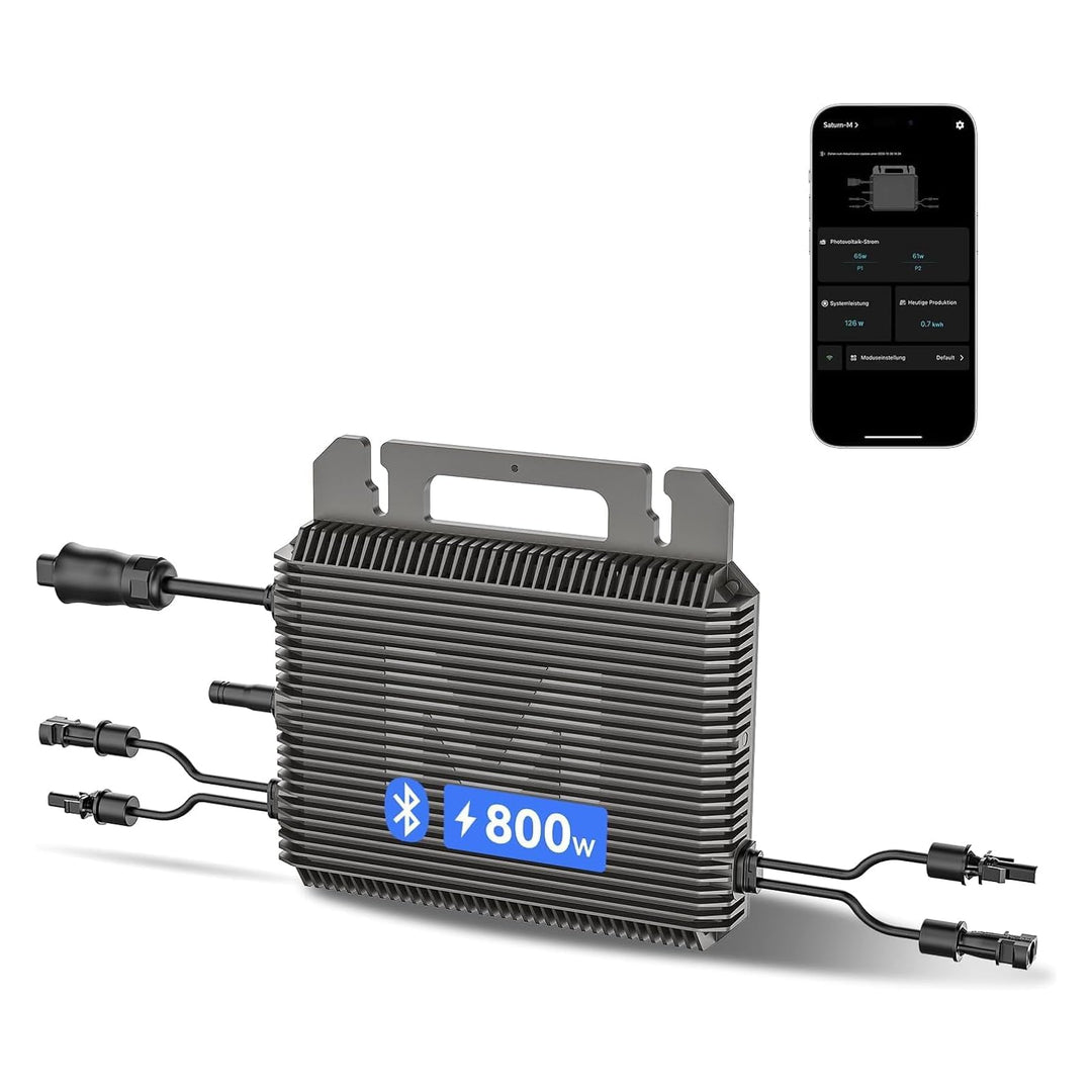 Marstek Mikrowechselrichter 800W – 230V AC 0% VAT, 16-60V DC Eingang, Solar-Wechselrichter mit WiFi