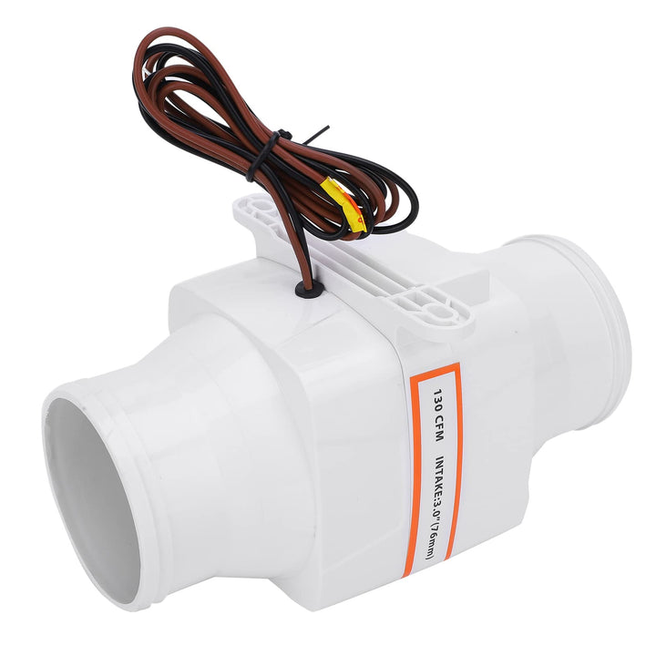 12V DC Luftgebläse, 75 mm Abluftventilator Rohrventilator Mute Starker Ventilator Rohrlüfter Schlauc