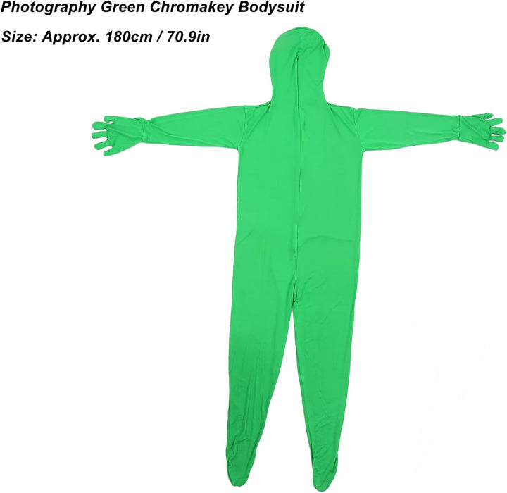 Green Screen Chromakey Bodysuit Handschuhe Kapuze, Fotografie Green Chromakey Bodysuit, Unisex Spand