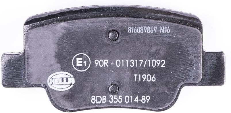 HELLA PAGID 8DB 355 014-891 Bremsbelagsatz - T1906 - Dicke/Stärke: 16.6mm - Bremssystem: Bosch - mit