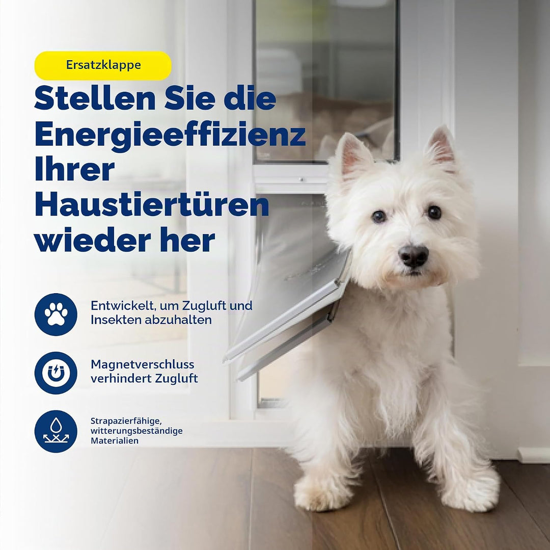 PetSafe Freedom PAC11-11037 – PAC11-11037 Ersatztür kompatibel mit Hunde- und Katzentüren – einfach